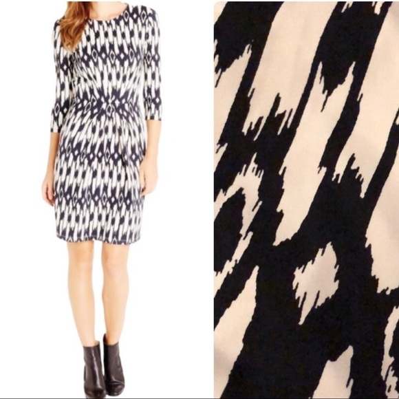 J. McLaughlin Mia Dress Catalina Cloth Black and White Size Large - Picture 2 of 14